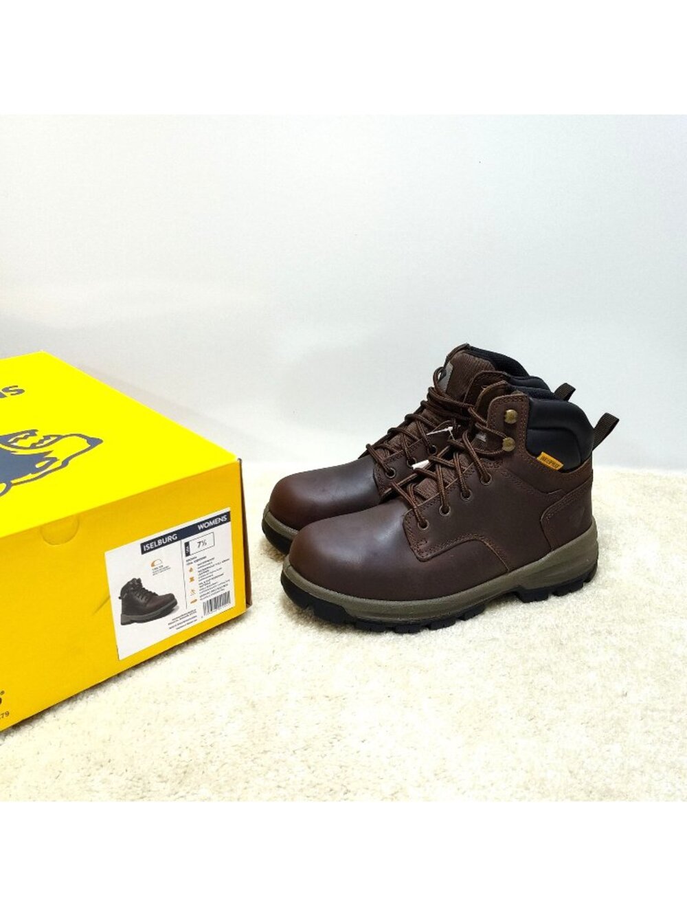 Herman Survivors Womens US 7.5 Iselburg Brown Steel Toe Waterproof Work Boot NIB